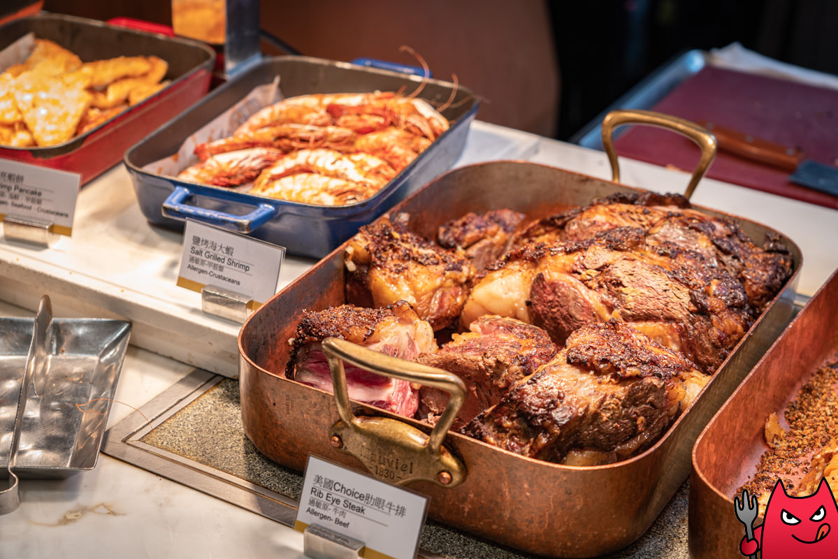 台北吃到飽推薦》六福萬怡敘日全日餐廳｜生蠔生食級干貝跟烤大蝦爽吃3.5小時，毀譽參半的評價居然很好吃！