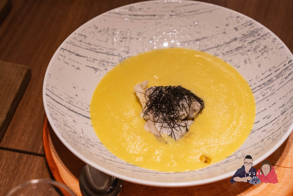 台中萬楓酒店楓橋餐廳奶油石斑栗米湯2