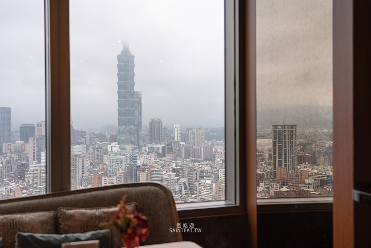 台北遠東香格里拉豪華閣》尊榮客房開箱｜直面101的下午茶跟Happy hour，酒還沒喝就先醉了！