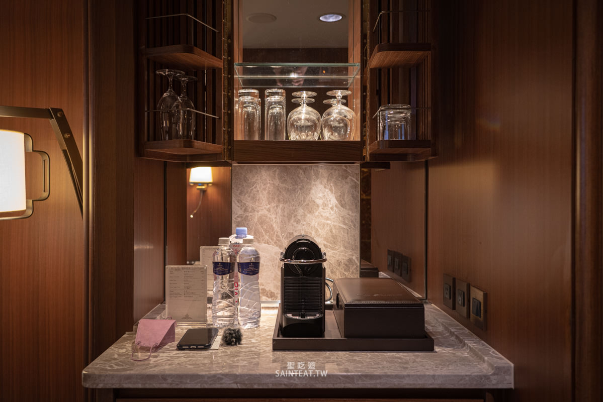 台北遠東香格里拉豪華閣》尊榮客房開箱｜直面101的下午茶跟Happy hour，酒還沒喝就先醉了！