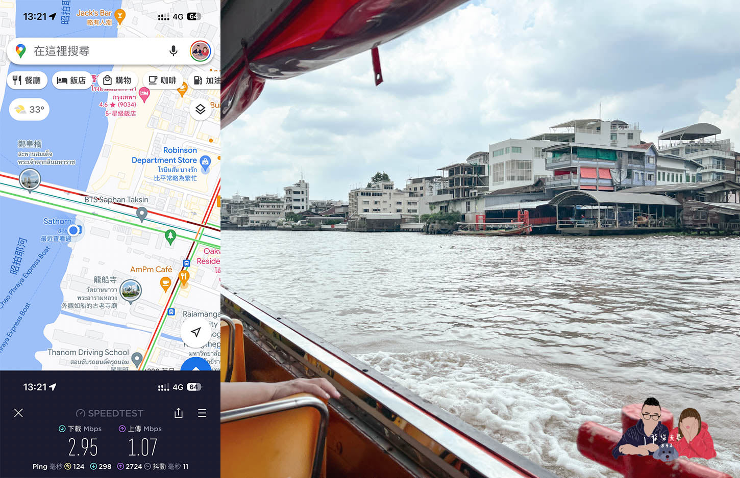 威訊泰國esim沙吞碼頭測速