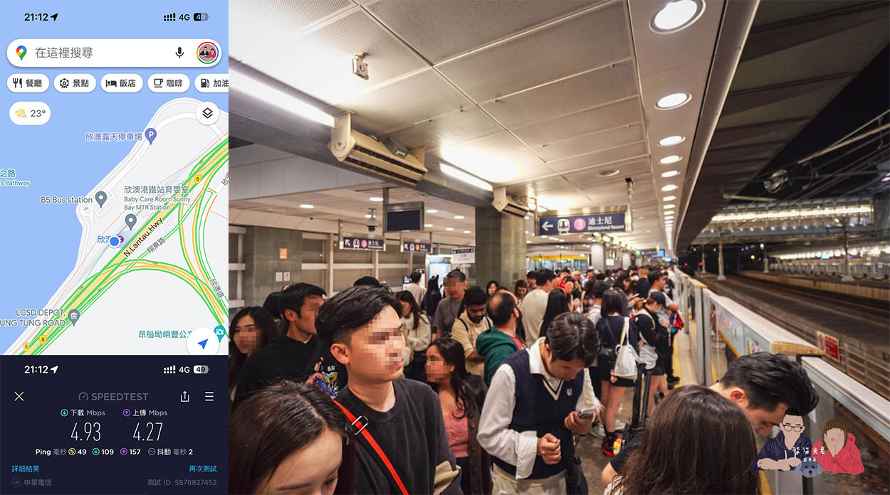 威訊香港eSIM測速欣澳站