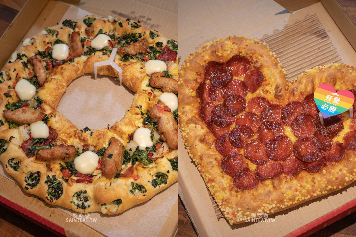 必勝客大芝心聖誕花圈烤雞比薩/有愛必勝比薩》越多越多花樣的必勝客,到底好不好吃? - 第1張圖 必勝客大芝心聖誕花圈烤雞比薩/有愛必勝比薩》越多越多花樣的必勝客,到底好不好吃?