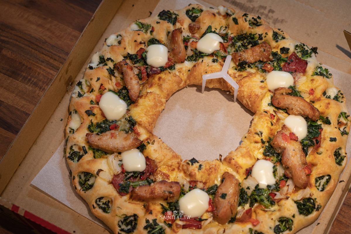 必勝客大芝心聖誕花圈烤雞比薩/有愛必勝比薩》越多越多花樣的必勝客,到底好不好吃? - 第12張圖 必勝客大芝心聖誕花圈烤雞比薩/有愛必勝比薩》越多越多花樣的必勝客,到底好不好吃?