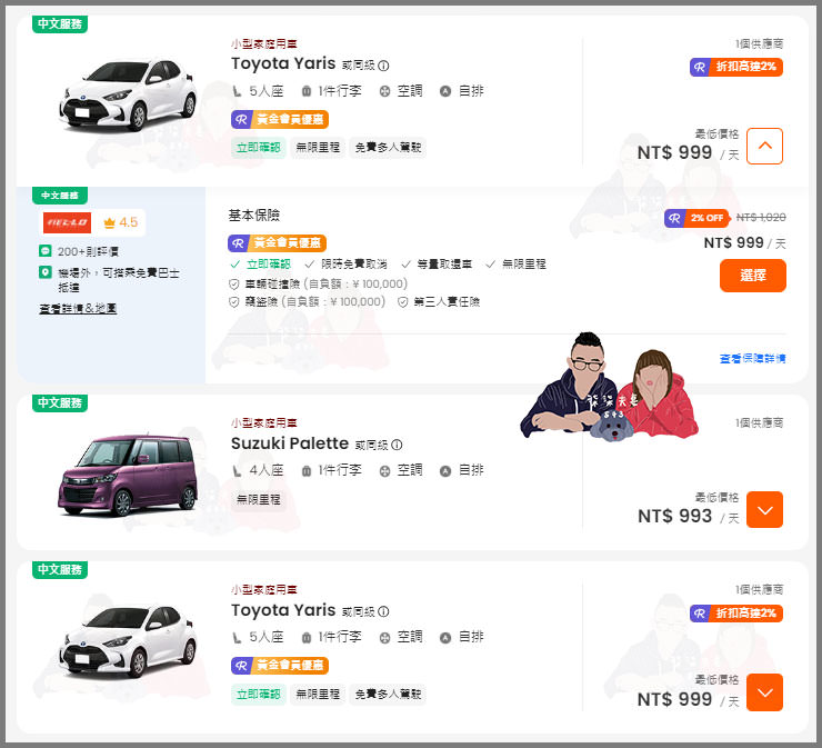 沖繩租車自駕Toyota-Rent-a-Car優惠