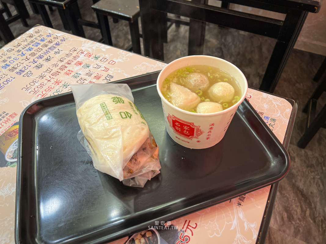 臨江街夜市》石家割包｜無愧google評價的割包店，臨江街知名老店。