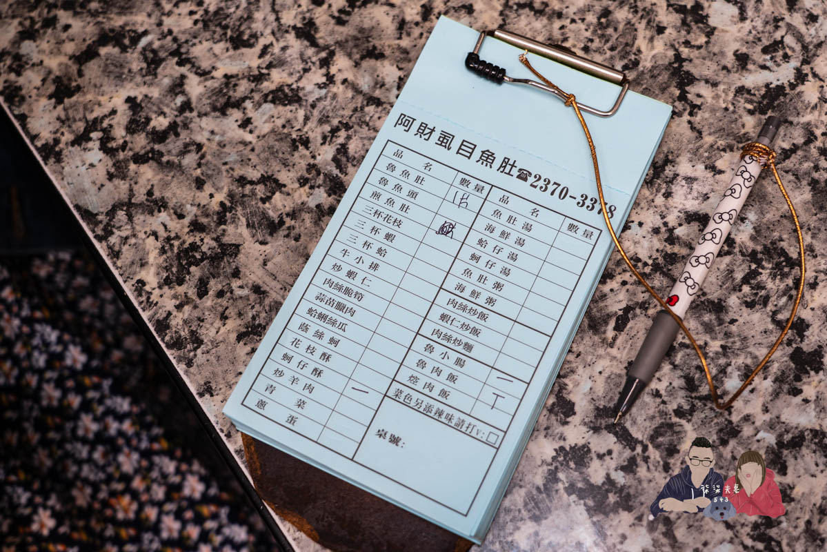 阿財虱目魚肚》評價兩極的台北宵夜排隊名店,真的有這麼誇張好吃嗎? - 第3張圖 阿財虱目魚肚菜單價位-1