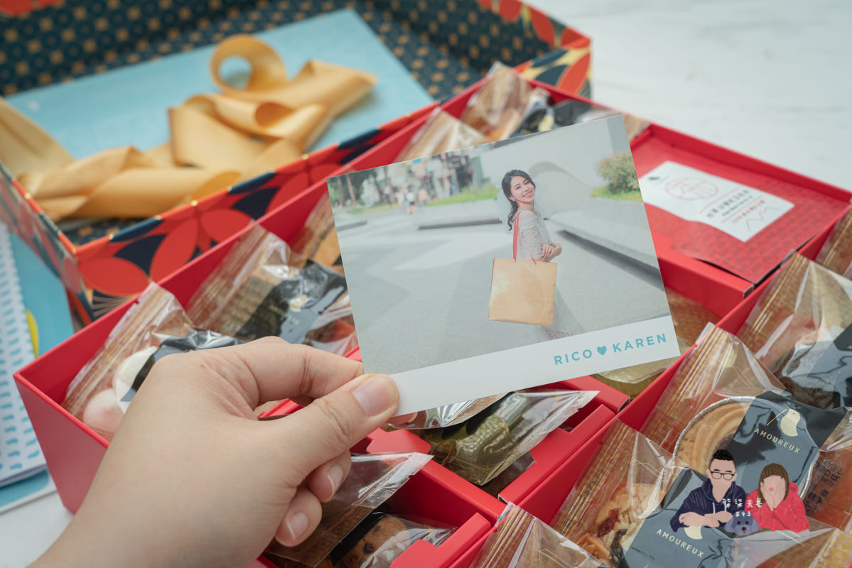 AMOUREUX暖法菓子》台中喜餅極度推薦！從外盒到餅乾，所有細節都做到極致的喜餅禮盒！