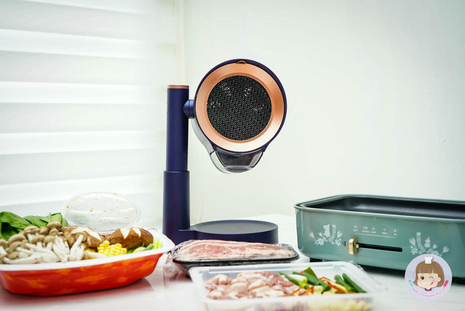 ikiiki桌上型除油煙機團購優惠》小套房抽油煙機推薦,在客廳吃燒肉火鍋不怕油煙味啦! - 第1張圖 ikiiki伊崎-桌上型除油煙機