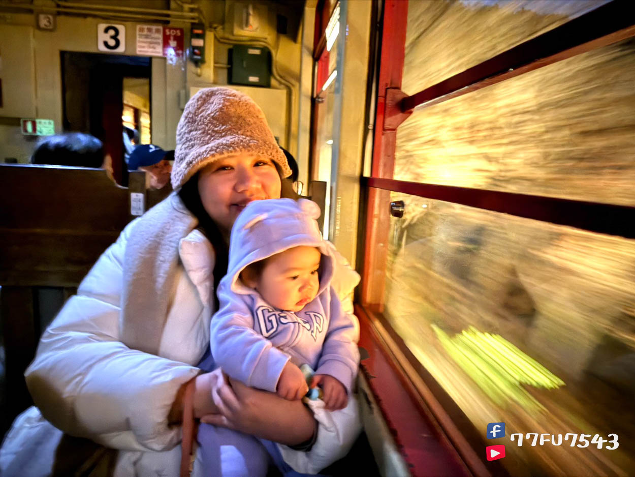 嵐山夜楓小火車