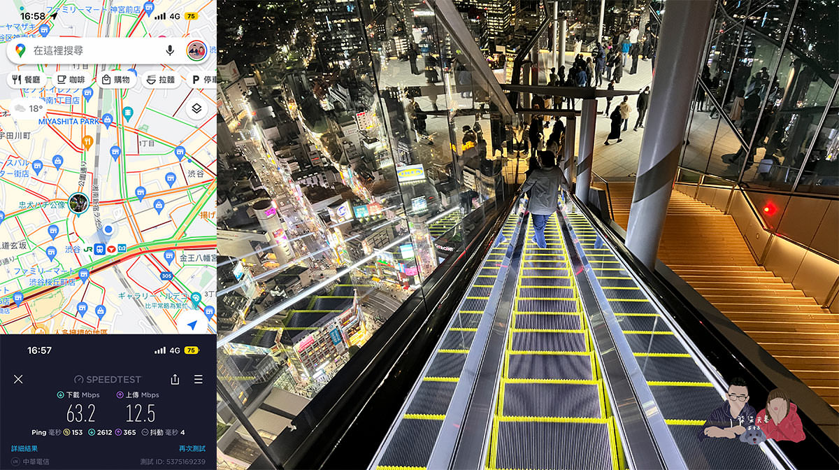 DJB玩日卡東京測速》網速保證資優生,疫情解封後網卡真實測試數據分享! - 第8張圖 DJB東京測速-澀谷展望台