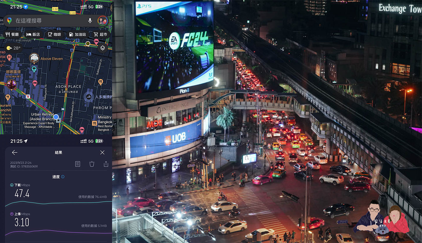 泰國網卡eim推薦》DJB eSIM亞洲九星卡曼谷實測數據,速度快且穩定! - 第3張圖 DJB-eSIM亞洲九星卡曼谷ASOK網速