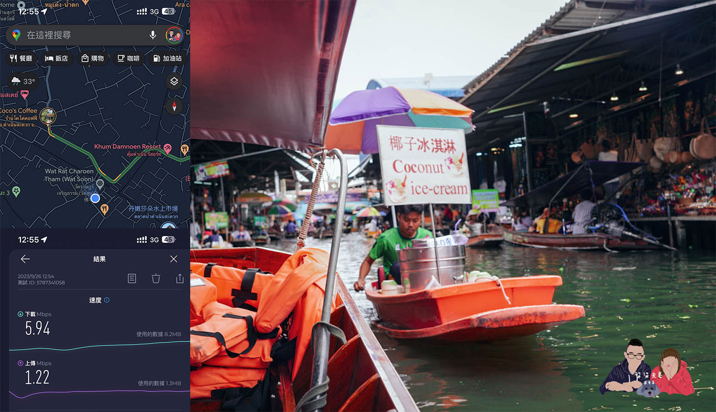 泰國網卡eim推薦》DJB eSIM亞洲九星卡曼谷實測數據,速度快且穩定! - 第12張圖 DJB-eSIM亞洲九星卡泰國曼谷丹嫩沙朵水上市場網速