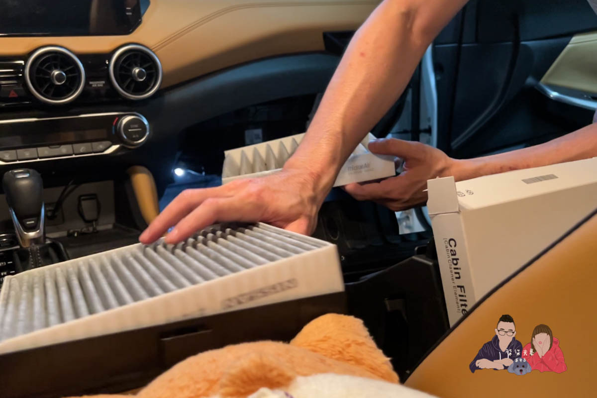 NISSAN SENTRA B18冷氣濾網更換》濾網位置／DIY教學／更換時間，汽車小白也可以學會！