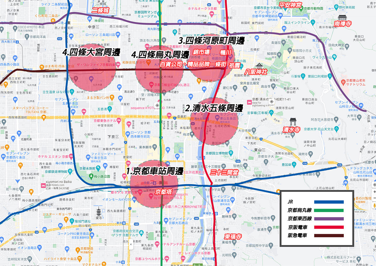 京都住宿地圖-1