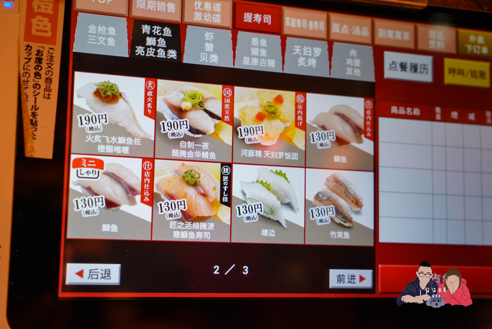 日本壽司郎菜單價位 (5)